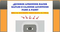 Desktop Screenshot of hacerbafles.info